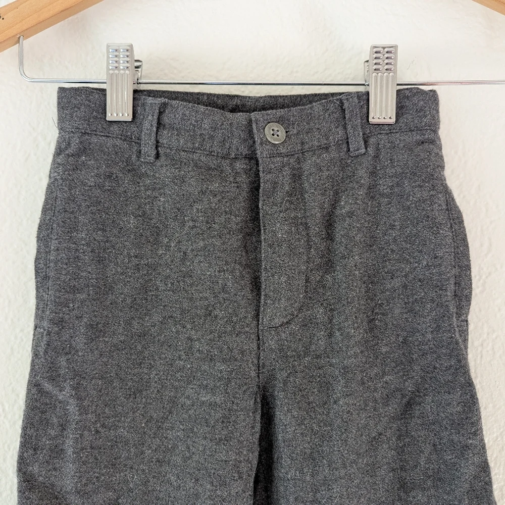 Kids Grey Casual Dress Pants